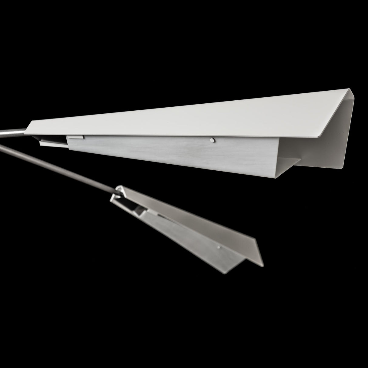 Hubbardton Forge 2024 Vintage Platinum White White Art Glass (BB) Multi Vertex Large Pendant/Semi-Flush