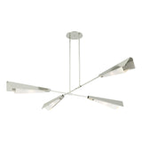 Hubbardton Forge 2024 Sterling Sterling White Art Glass (BB) Multi Vertex Large Pendant/Semi-Flush