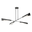 Hubbardton Forge 2024 Ink Ink White Art Glass (BB) Multi Vertex Large Pendant/Semi-Flush