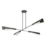 Hubbardton Forge 2024 Ink Ink White Art Glass (BB) Multi Vertex Large Pendant/Semi-Flush