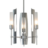 Hubbardton Forge 2025 Sterling Frosted Glass (FD) Multi Passage 3-Light Pendant