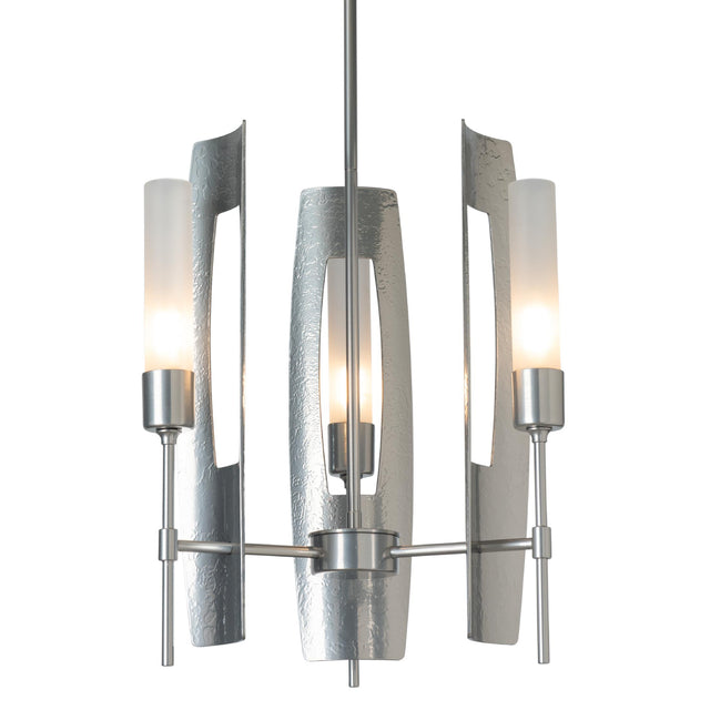 Hubbardton Forge 2025 Sterling Frosted Glass (FD) Multi Passage 3-Light Pendant