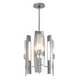 Hubbardton Forge 2025 Sterling Frosted Glass (FD) Multi Passage 3-Light Pendant