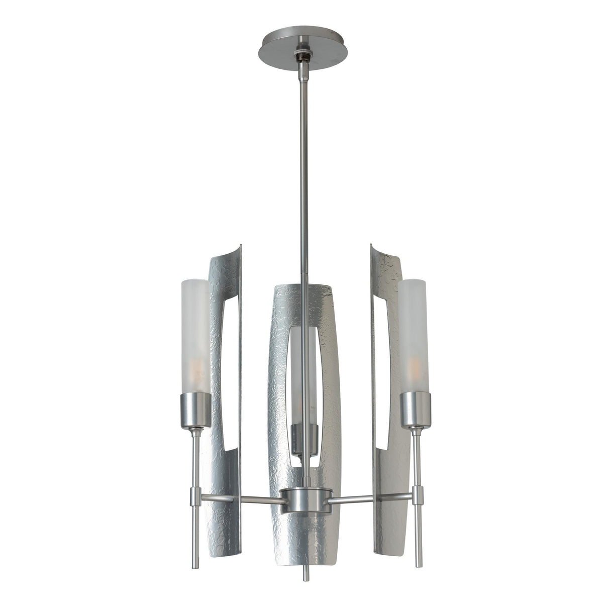 Hubbardton Forge 2025 Sterling Frosted Glass (FD) Multi Passage 3-Light Pendant