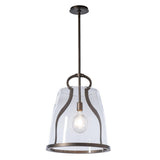 Hubbardton Forge 2025 Dark Smoke Clear Glass (ZM) Multi Caliper Large Pendant