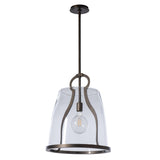 Hubbardton Forge 2025 Dark Smoke Clear Glass (ZM) Multi Caliper Large Pendant