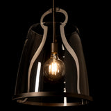 Hubbardton Forge 2025 Dark Smoke Clear Glass (ZM) Multi Caliper Large Pendant