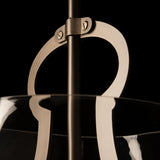 Hubbardton Forge 2025 Dark Smoke Clear Glass (ZM) Multi Caliper Large Pendant