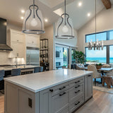 Hubbardton Forge 2025 Dark Smoke Clear Glass (ZM) Multi Caliper Large Pendant