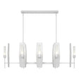 Hubbardton Forge 2024 White Frosted Glass (FD) Multi Passage 8-Light Pendant