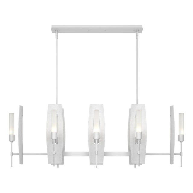 Hubbardton Forge 2024 White Frosted Glass (FD) Multi Passage 8-Light Pendant