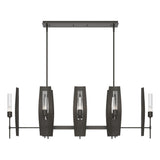 Hubbardton Forge 2024 Dark Smoke Clear Glass (ZM) Multi Passage 8-Light Pendant
