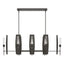 Hubbardton Forge 2024 Dark Smoke Clear Glass (ZM) Multi Passage 8-Light Pendant