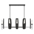 Hubbardton Forge 2024 Black Frosted Glass (FD) Multi Passage 8-Light Pendant