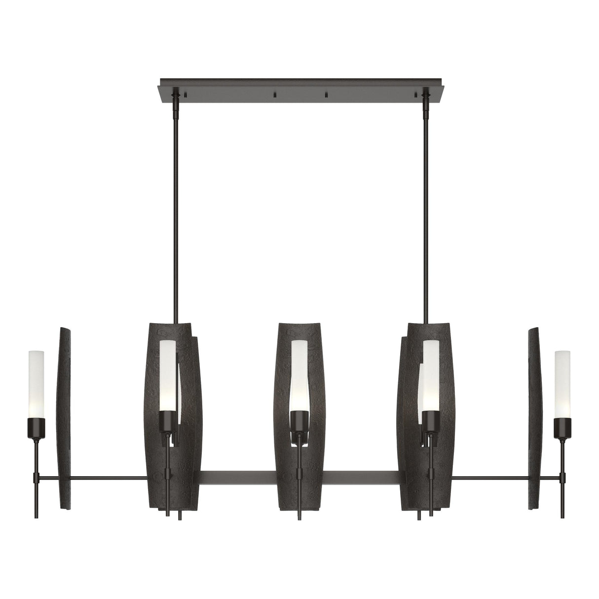Hubbardton Forge 2024 Oil Rubbed Bronze Frosted Glass (FD) Multi Passage 8-Light Pendant