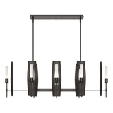Hubbardton Forge 2024 Oil Rubbed Bronze Frosted Glass (FD) Multi Passage 8-Light Pendant