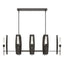 Hubbardton Forge 2024 Oil Rubbed Bronze Frosted Glass (FD) Multi Passage 8-Light Pendant