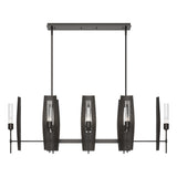 Hubbardton Forge 2024 Oil Rubbed Bronze Clear Glass (ZM) Multi Passage 8-Light Pendant