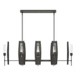 Hubbardton Forge 2024 Natural Iron Clear Glass (ZM) Multi Passage 8-Light Pendant