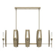 Hubbardton Forge 2024 Soft Gold Frosted Glass (FD) Multi Passage 8-Light Pendant