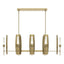 Hubbardton Forge 2024 Modern Brass Frosted Glass (FD) Multi Passage 8-Light Pendant