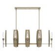 Hubbardton Forge 2024 Soft Gold Clear Glass (ZM) Multi Passage 8-Light Pendant