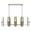 Hubbardton Forge 2024 Soft Gold Clear Glass (ZM) Multi Passage 8-Light Pendant