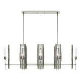 Hubbardton Forge 2024 Sterling Clear Glass (ZM) Multi Passage 8-Light Pendant