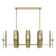 Hubbardton Forge 2024 Modern Brass Clear Glass (ZM) Multi Passage 8-Light Pendant