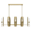 Hubbardton Forge 2024 Modern Brass Clear Glass (ZM) Multi Passage 8-Light Pendant