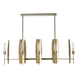 Hubbardton Forge 2024 Modern Brass Clear Glass (ZM) Multi Passage 8-Light Pendant