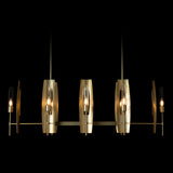 Hubbardton Forge 2024 Modern Brass Clear Glass (ZM) Multi Passage 8-Light Pendant