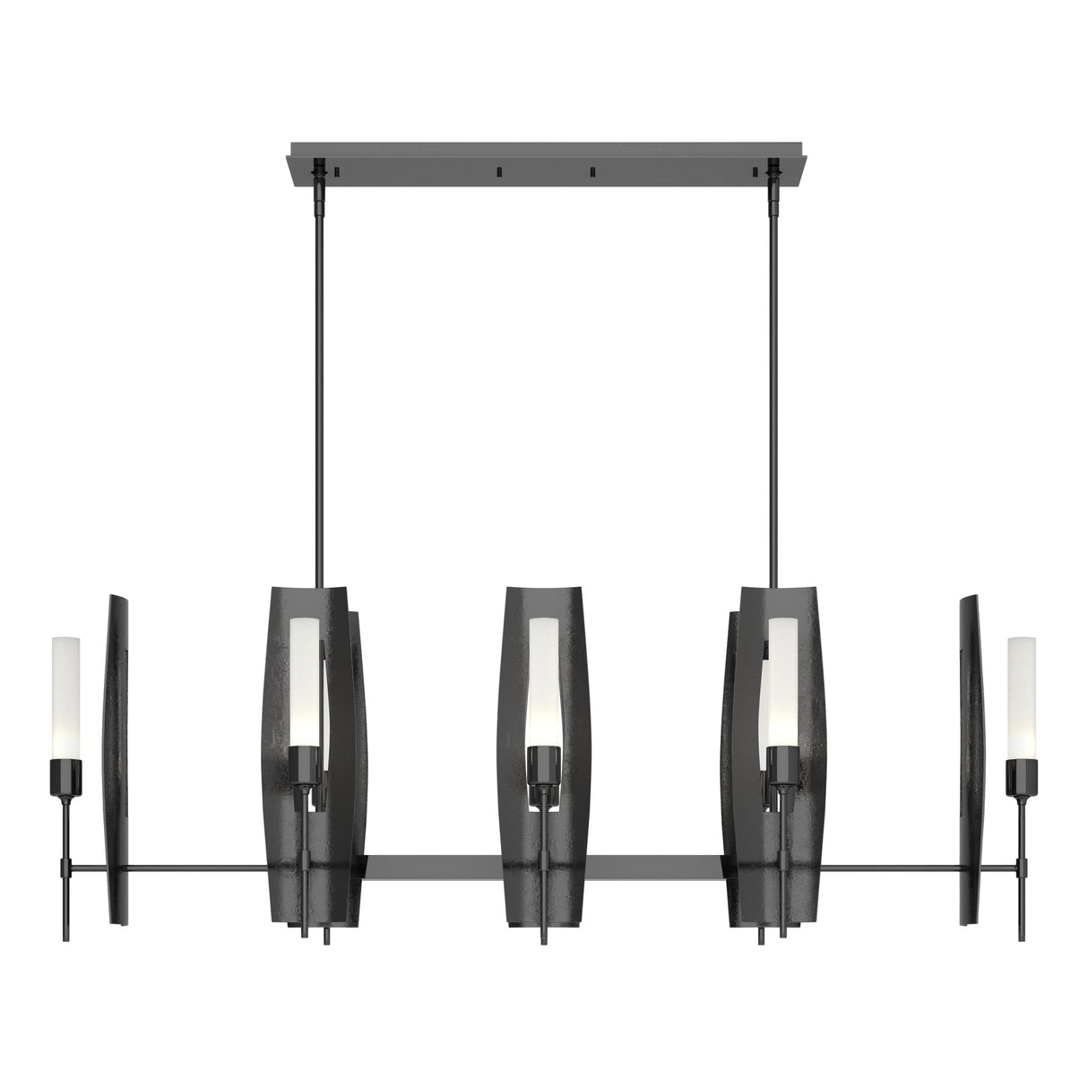 Hubbardton Forge 2024 Ink Frosted Glass (FD) Multi Passage 8-Light Pendant