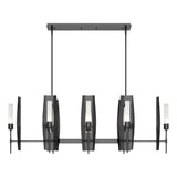 Hubbardton Forge 2024 Ink Frosted Glass (FD) Multi Passage 8-Light Pendant