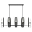 Hubbardton Forge 2024 Ink Frosted Glass (FD) Multi Passage 8-Light Pendant