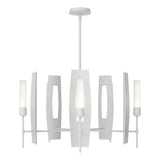 Hubbardton Forge 2024 White Frosted Glass (FD) Multi Passage 5-Light Circular Pendant