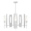 Hubbardton Forge 2024 White Frosted Glass (FD) Multi Passage 5-Light Circular Pendant