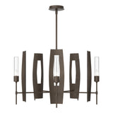 Hubbardton Forge 2024 Bronze Clear Glass (ZM) Multi Passage 5-Light Circular Pendant
