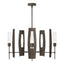 Hubbardton Forge 2024 Bronze Clear Glass (ZM) Multi Passage 5-Light Circular Pendant