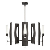 Hubbardton Forge 2024 Oil Rubbed Bronze Frosted Glass (FD) Multi Passage 5-Light Circular Pendant