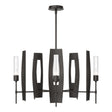 Hubbardton Forge 2024 Oil Rubbed Bronze Clear Glass (ZM) Multi Passage 5-Light Circular Pendant