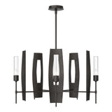 Hubbardton Forge 2024 Oil Rubbed Bronze Clear Glass (ZM) Multi Passage 5-Light Circular Pendant