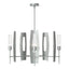 Hubbardton Forge 2024 Vintage Platinum Clear Glass (ZM) Multi Passage 5-Light Circular Pendant