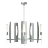 Hubbardton Forge 2024 Vintage Platinum Frosted Glass (FD) Multi Passage 5-Light Circular Pendant