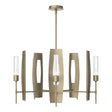 Hubbardton Forge 2024 Soft Gold Clear Glass (ZM) Multi Passage 5-Light Circular Pendant