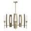 Hubbardton Forge 2024 Soft Gold Clear Glass (ZM) Multi Passage 5-Light Circular Pendant