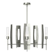 Hubbardton Forge 2024 Sterling Clear Glass (ZM) Multi Passage 5-Light Circular Pendant