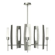 Hubbardton Forge 2024 Sterling Frosted Glass (FD) Multi Passage 5-Light Circular Pendant