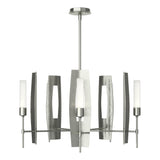 Hubbardton Forge 2024 Sterling Frosted Glass (FD) Multi Passage 5-Light Circular Pendant