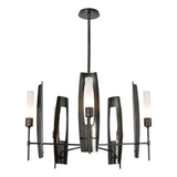Hubbardton Forge 2024 Ink Frosted Glass (FD) Multi Passage 5-Light Circular Pendant
